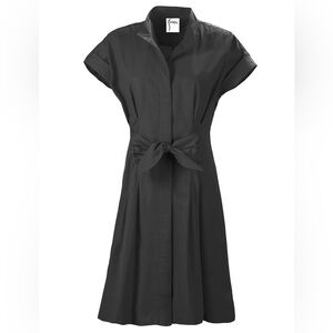 Finley Black “Short Rocky” Button-Up Shirt Dress